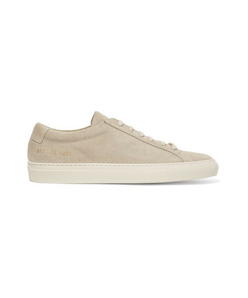 COMMON PROJECTS(コモンプロジェクト)の「Common Projects - Original Achilles Suede Sneakers - Beige(スニーカー・レディース・Beige・IT36/IT38/IT39/IT40/IT41/IT42)」の1枚目の写真