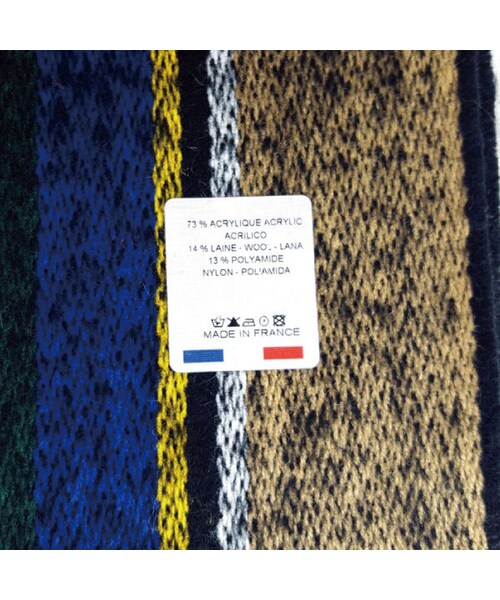 CALL&RESPONSE（コールアンドレスポンス）の「【フランス製】２フェイスマフラー/ＣＡＬＬ＆ＲＥＳＰＯＮＳＥ　162-1662-05（マフラー・メンズ・その他）」の6枚目の写真