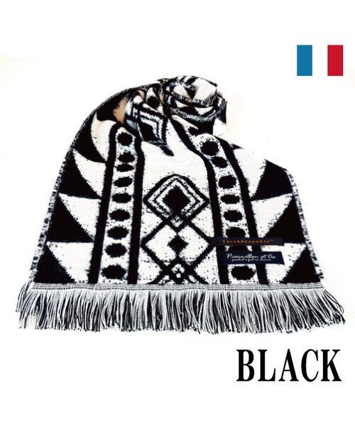 CALL&RESPONSE（コールアンドレスポンス）の「【フランス製】ネイティブジャガードマフラー/ＣＡＬＬ＆ＲＥＳＰＯＮＳＥ　162-1662-06（マフラー・メンズ・その他）」の2枚目の写真