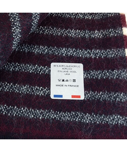 CALL&RESPONSE(コールアンドレスポンス)の「【フランス製】細ボーダーマフラー/CALL&RESPONSE / 162-1662-03(マフラー・メンズ・その他)」の2枚目の写真