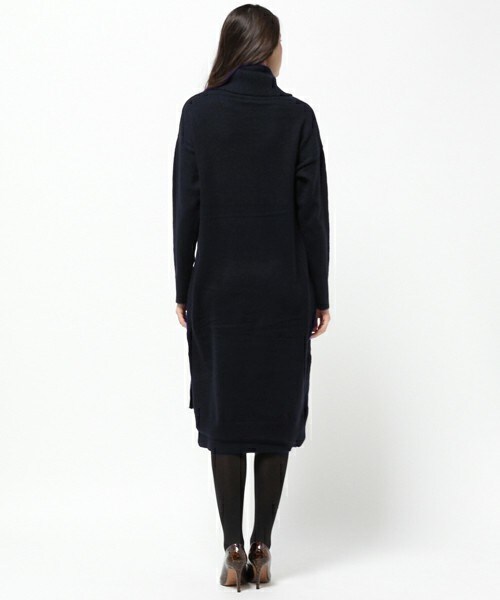 INTERPLANET（インタープラネット）の「ブークレロングニットOP（ワンピース・レディース・グレー/ベージュ/ネイビー・FREE）」の6枚目の写真