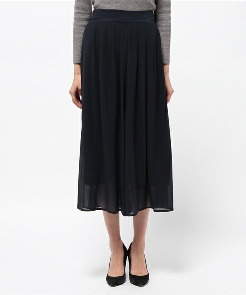 actuel（アクチュエル）の「ジョーゼットスカンツ（その他パンツ・レディース・グレー/ネイビー/ラベンダー・FREE）」の4枚目の写真