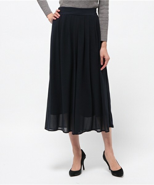 actuel（アクチュエル）の「ジョーゼットスカンツ（その他パンツ・レディース・グレー/ネイビー/ラベンダー・FREE）」の2枚目の写真