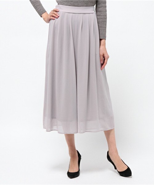 actuel（アクチュエル）の「ジョーゼットスカンツ（その他パンツ・レディース・グレー/ネイビー/ラベンダー・FREE）」の3枚目の写真