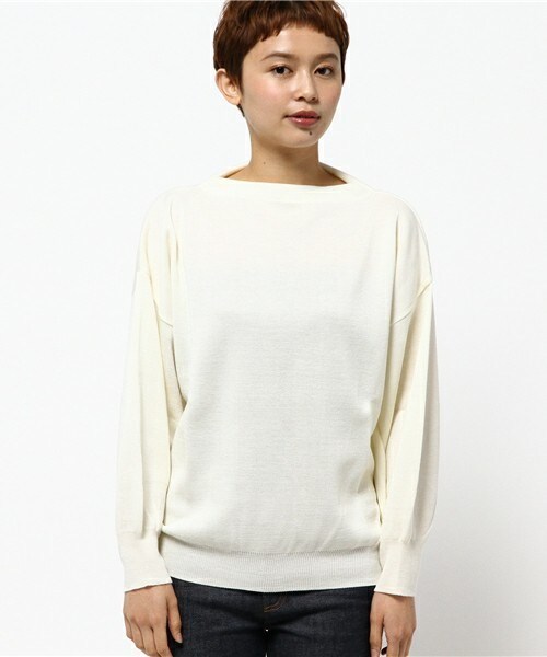 archives（アルシーヴ）の「ミラノリブドルマンボトルネックプルオーバー（ニット/セーター・レディース・オフホワイト/チャコールグレー/グリーン/グリーン系その他/ピンク・MEDIUM）」の5枚目の写真