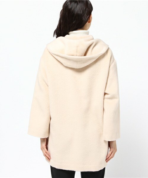 archives（アルシーヴ）の「ウールシャギーフードコート（その他アウター・レディース・オフホワイト/グレー/キャメル・MEDIUM）」の6枚目の写真