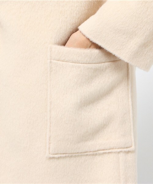 archives（アルシーヴ）の「ウールシャギーフードコート（その他アウター・レディース・オフホワイト/グレー/キャメル・MEDIUM）」の9枚目の写真