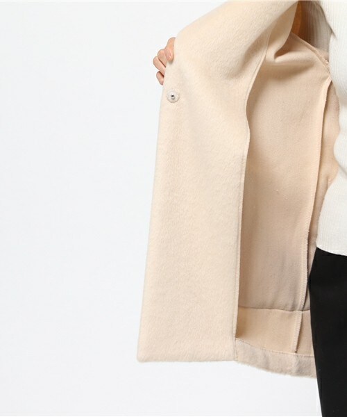 archives（アルシーヴ）の「ウールシャギーフードコート（その他アウター・レディース・オフホワイト/グレー/キャメル・MEDIUM）」の12枚目の写真