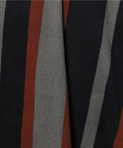 archives（アルシーヴ）の「ストライプフレアスカート（スカート・レディース・カーキ/キャメル/レッド・MEDIUM）」の11枚目の写真