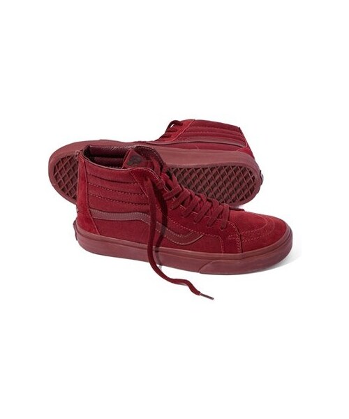 VANS（バンズ）の「Vans 'Sk8-Hi Reissue Zip' Sneaker (Unisex)（スニーカー・レディース・Red・Regular 10 M/Regular 10.5 M/Regular 11 M/Regular 6 M/Regular 6.5 M/Regular 7.5 M/Regular 8.5 M）」の2枚目の写真