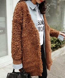 DHOLIC | フロントポケットループニットカーディガン(その他アウター)