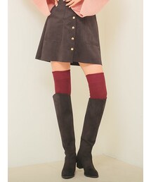 KORMARCH | スエードライクロングブーツ(ブーツ)