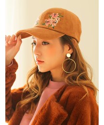 KORMARCH | フラワー刺繍ポイントキャップ(キャップ)