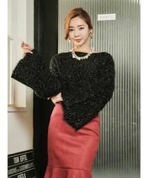 KORMARCH | グリッターニットプルオーバー(Tシャツ/カットソー)