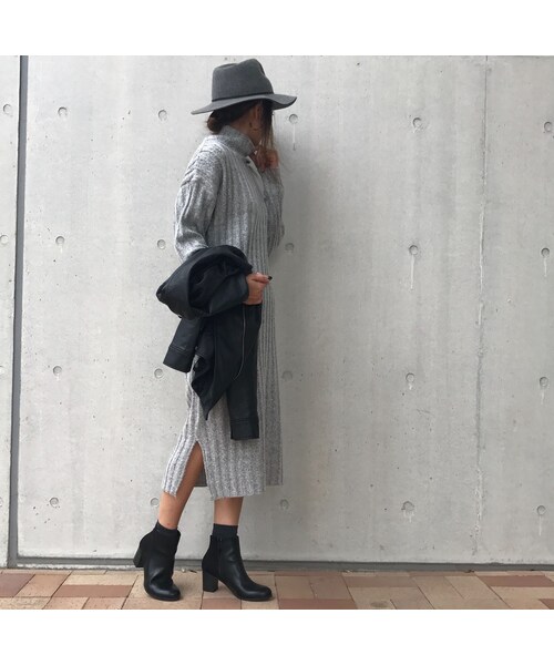 copine（コピン）の「タートルネックロングニットワンピース（ワンピース・レディース・その他）」の10枚目の写真