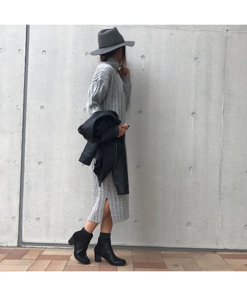 copine（コピン）の「タートルネックロングニットワンピース（ワンピース・レディース・その他）」の8枚目の写真