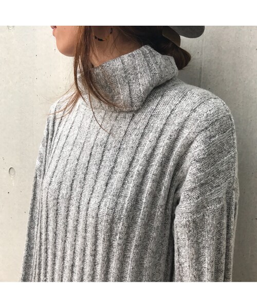 copine（コピン）の「タートルネックロングニットワンピース（ワンピース・レディース・その他）」の14枚目の写真