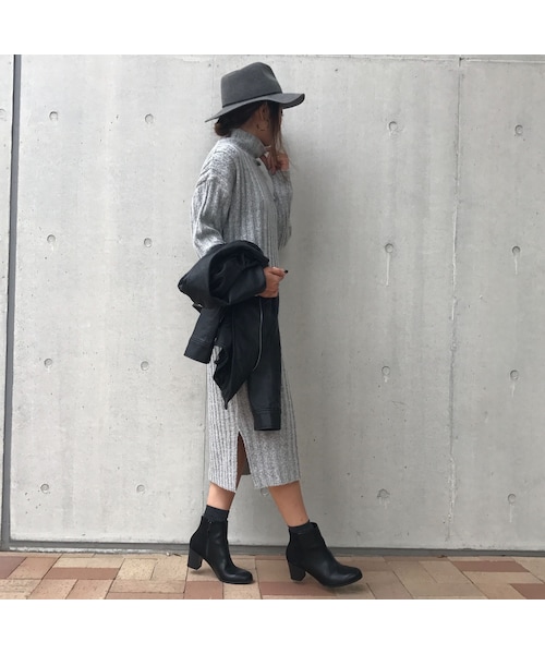 copine（コピン）の「タートルネックロングニットワンピース（ワンピース・レディース・その他）」の12枚目の写真