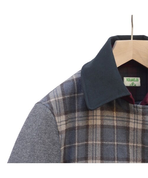 NIRAME.CO（ニラメッコ）の「暖か～気まぐれピーコート。　グレーチェック（ピーコート・メンズ・その他）」の10枚目の写真