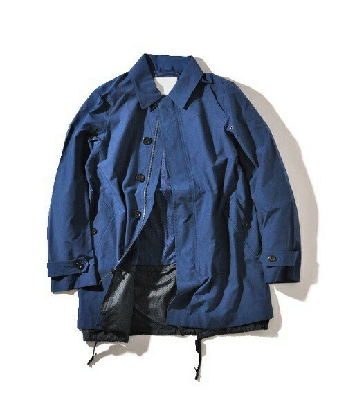 styles(スタイルス)の「メンズ ホワイトレーベン コート WHITE RAVEN COLLARED COAT(ステンカラーコート・メンズ・ブラック/ブルー・48)」の2枚目の写真