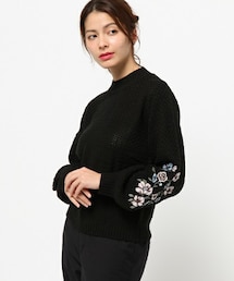 archives | 袖花柄刺繍ニットプルオーバー(ニット/セーター)