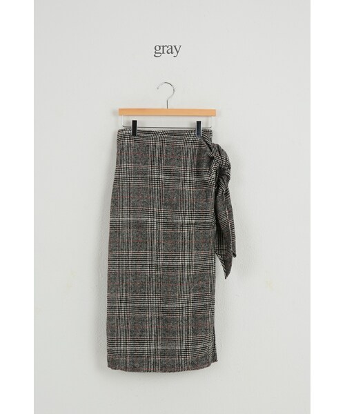 SINOWS（シノウズ）の「グレンチェックスカート（スカート・レディース・brown/gray・one size (詳細サイズはサイトをご確認ください。)）」の2枚目の写真