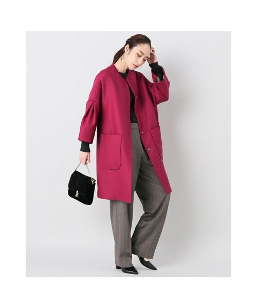 IENA（イエナ）の「IENA LA BOUCLE アムンゼン Wクロス ケープコート