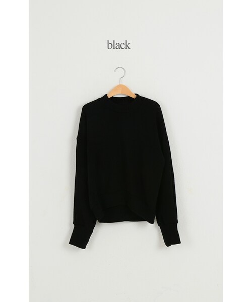 SINOWS（シノウズ）の「ソフトニットセットアップ（ニット/セーター・レディース・beige/black・one size (詳細サイズはサイトをご確認ください。)）」の2枚目の写真