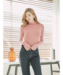 KORMARCH | ウェーブヘムタイトプリーツTシャツ(Tシャツ/カットソー)