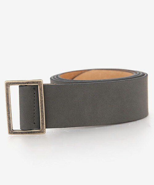 DHOLIC（ディーホリック）の「スクエアバックルスエードベルト（ベルト・レディース・キャメル/ブラウン/ブラック/グレー/ネイビー/カーキ・FREE）」の3枚目の写真