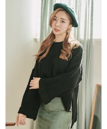 KORMARCH | クルーネックワイドスリーブニット(ニット/セーター)