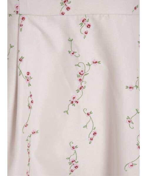 dazzlin（ダズリン）の「【sw】フラワーライン刺繍スクエアネックワンピース（ワンピース/ドレス・レディース・オフホワイト/ブラック/ベージュ・S/M）」の21枚目の写真