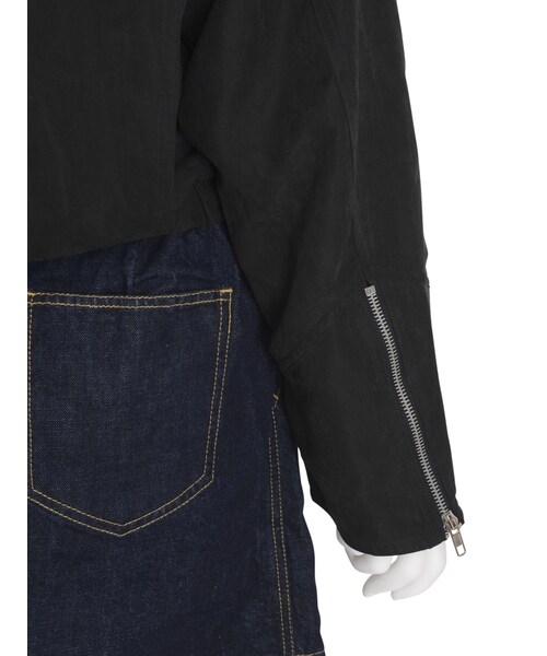 jouetie（ジュエティ）の「ピーチドルマンライダース（ジャケット/アウター・レディース・ブラック/ベビーピンク/ブラウン）」の12枚目の写真