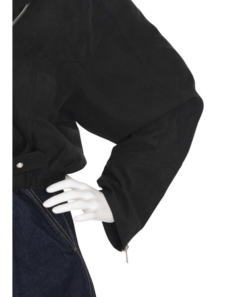 jouetie（ジュエティ）の「ピーチドルマンライダース（ジャケット/アウター・レディース・ブラック/ベビーピンク/ブラウン）」の14枚目の写真