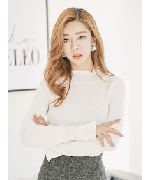 KORMARCH | 【メール便対象商品】ウエーブハイネックニット(ニット/セーター)