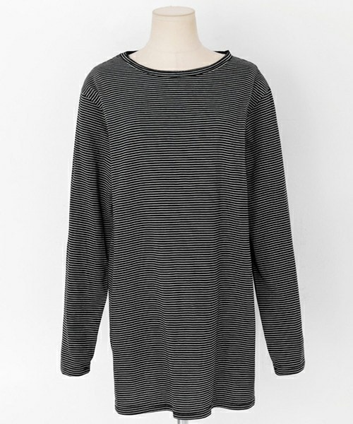 DHOLIC（ディーホリック）の「2TYPEオーバーサイズサイドスリットTシャツ（Tシャツ/カットソー・レディース・アイボリー/ホワイト/ブラックB/ブラックA・FREE）」の3枚目の写真