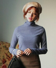 DHOLIC | 5COLORSタートルネックリブTシャツ(Tシャツ/カットソー)