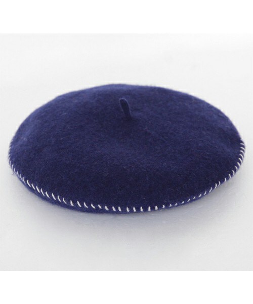 DHOLIC（ディーホリック）の「ウールステッチベレー帽（ハンチング/ベレー帽・レディース・グリーン/ブラック/ベージュ/ブラックグレー/ピンクベージュ/ディープブルー/レッド/グレー・FREE）」の7枚目の写真