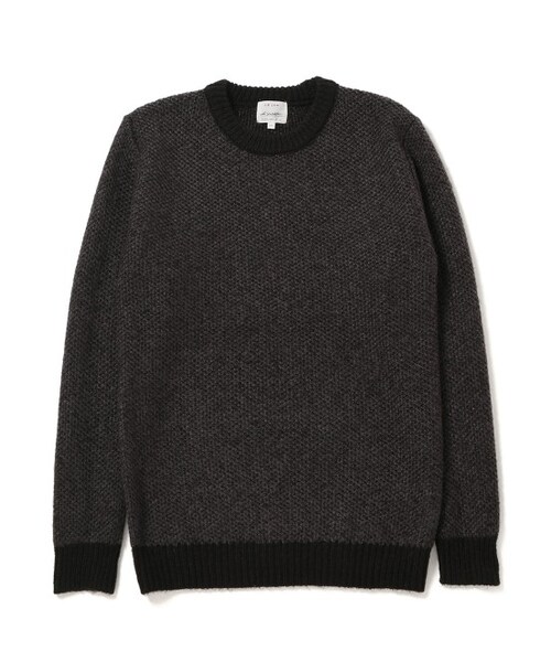 LE JUN（ルジュン）の「ダブルフェイスニットプルオーバー（トップス・チャコール/ブラウン・M/L）」の2枚目の写真
