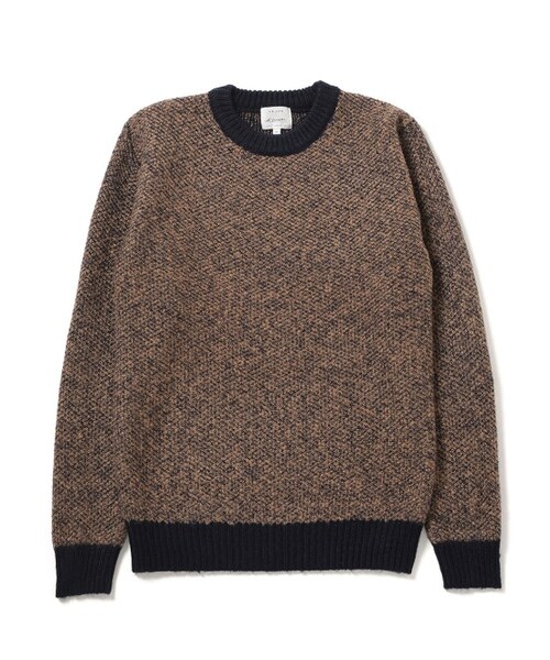LE JUN（ルジュン）の「ダブルフェイスニットプルオーバー（トップス・チャコール/ブラウン・M/L）」の3枚目の写真