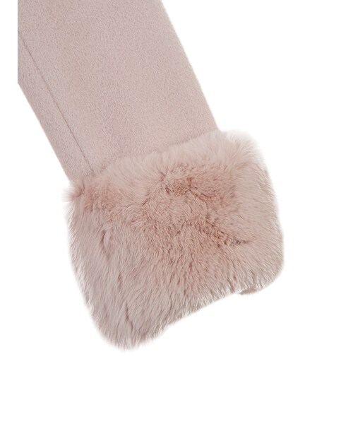 31 Sons de mode（トランテアン　ソン　ドゥ　モード）の「≪新作≫袖ファーチェスターダブルコート（ジャケット/アウター・レディース・ピンク/オフホワイト/ブラウン・36/38）」の7枚目の写真