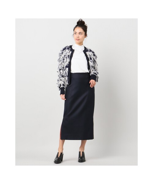 JOURNAL STANDARD（ジャーナルスタンダード）の「ベアテンジクハイネックプルオーバー（トップス・ブラック/グレーA/ホワイト・フリー）」の5枚目の写真