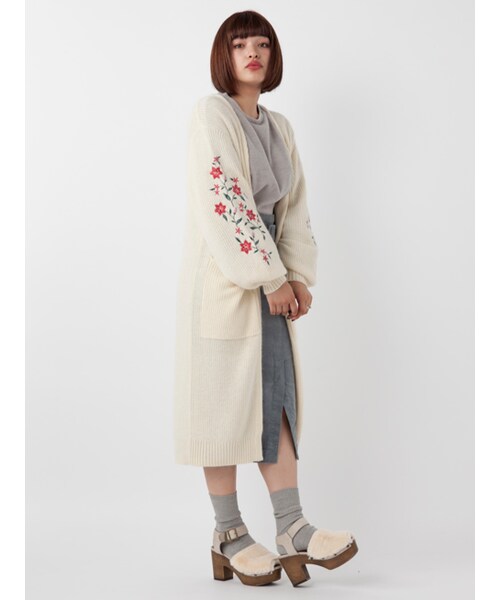 w closet(ダブルクローゼット)の「ファースタッズサンダル(シューズ・レディース・グレー/オフホワイト/ブラック・M/L)」の10枚目の写真
