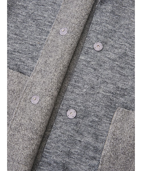 w closet（ダブルクローゼット）の「ウール×ボアリバーシブルコート（ジャケット/アウター・レディース・ベージュ/グレー/ブラック・FREE）」の10枚目の写真