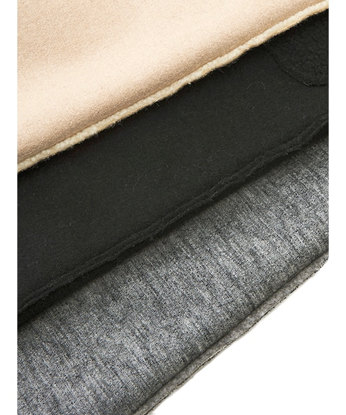 w closet（ダブルクローゼット）の「ウール×ボアリバーシブルコート（ジャケット/アウター・レディース・ベージュ/グレー/ブラック・FREE）」の12枚目の写真