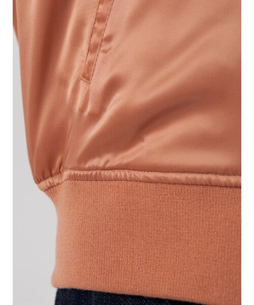 w closet（ダブルクローゼット）の「袖刺繍リバーシブルスカジャン（ジャケット/アウター・レディース・オレンジピンク/ブラック・FREE）」の10枚目の写真