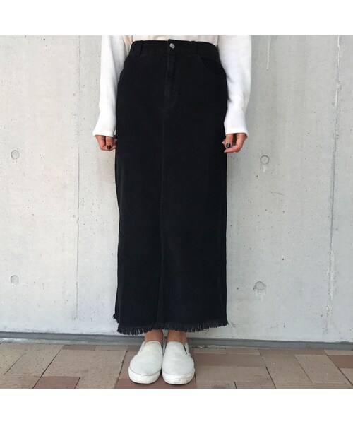 copine（コピン）の「コーデュロイフリンジロングスカート(2color)【クリックポスト対象商品】（スカート・レディース・その他）」の14枚目の写真