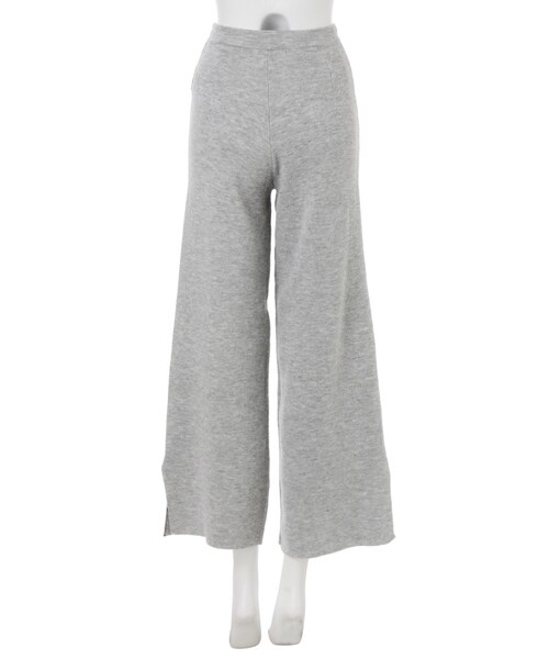 EMODA（エモダ）の「ラインワイドパンツ（パンツ・レディース・グレー/ブラック/ブラウン/ベージュ・F）」の7枚目の写真