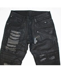 パンツ kmrii Crush Skinny Twill Pants 1702-PT02A Crush Skinny Twill Pants 07A Black | KMRii