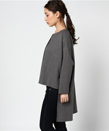 美品　CLANE  バックロングフロントタックトップス CLANE（クラネ）の「CLANE バックロングフロントタックトップス（T